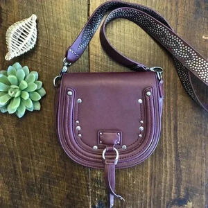 Imoshion | Faux Leather Crossbody, Studded Strap